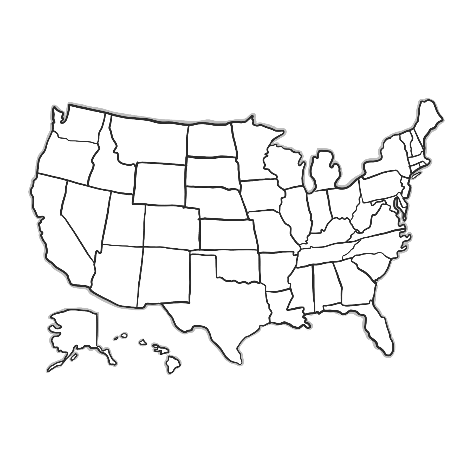 Map of the United States